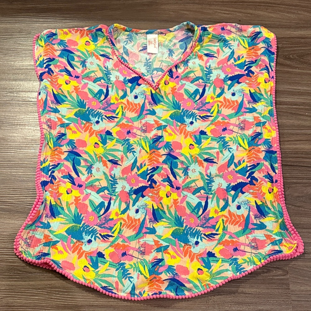Cat & Jack Vibrant Floral Kids Swim Coverup